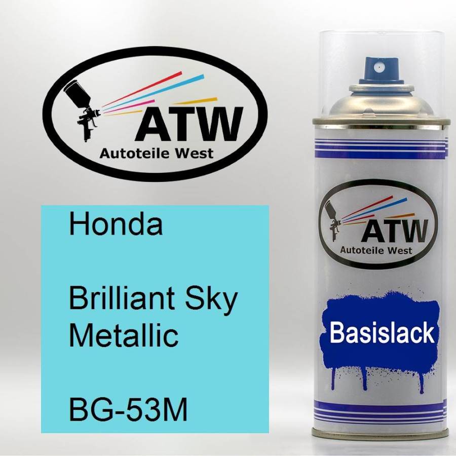Honda, Brilliant Sky Metallic, BG-53M: 400ml Sprühdose, von ATW Autoteile West.